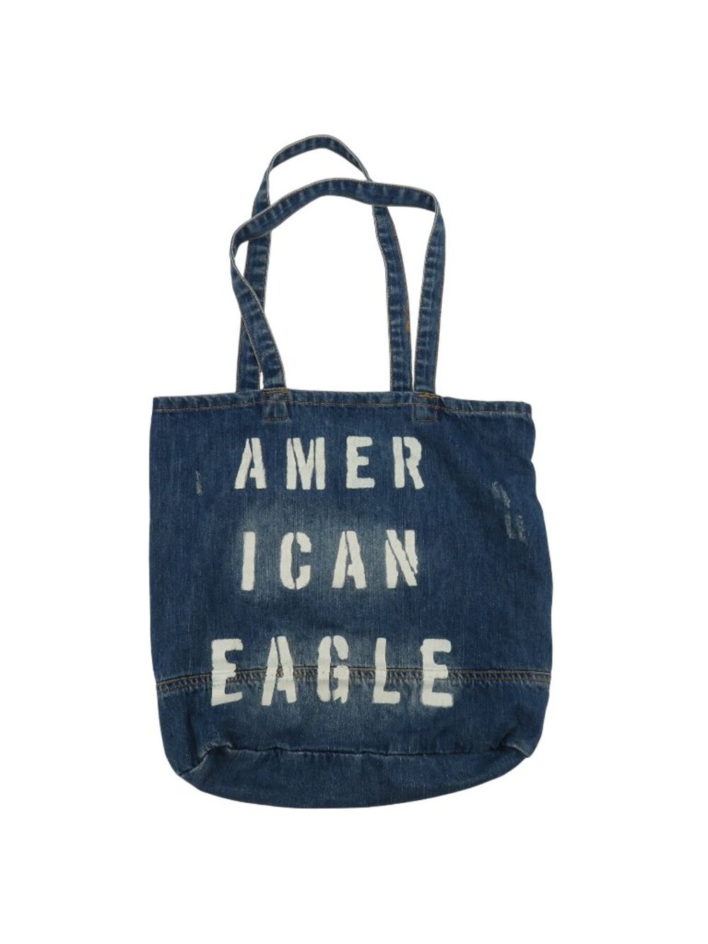 American Eagle AE Blue Jean Denim Distressed Tote Bag Purse Handbag NEW No Tags